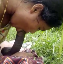 Dehati Gf sucking dick outdoor video scandal